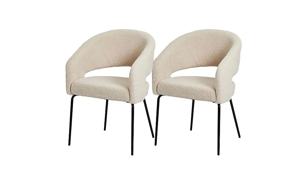 Furnhouse Esszimmerstuhl 2er-Set  Natalie ¦ beige ¦ Maße (cm): B: 57 H: 81 günstig online kaufen