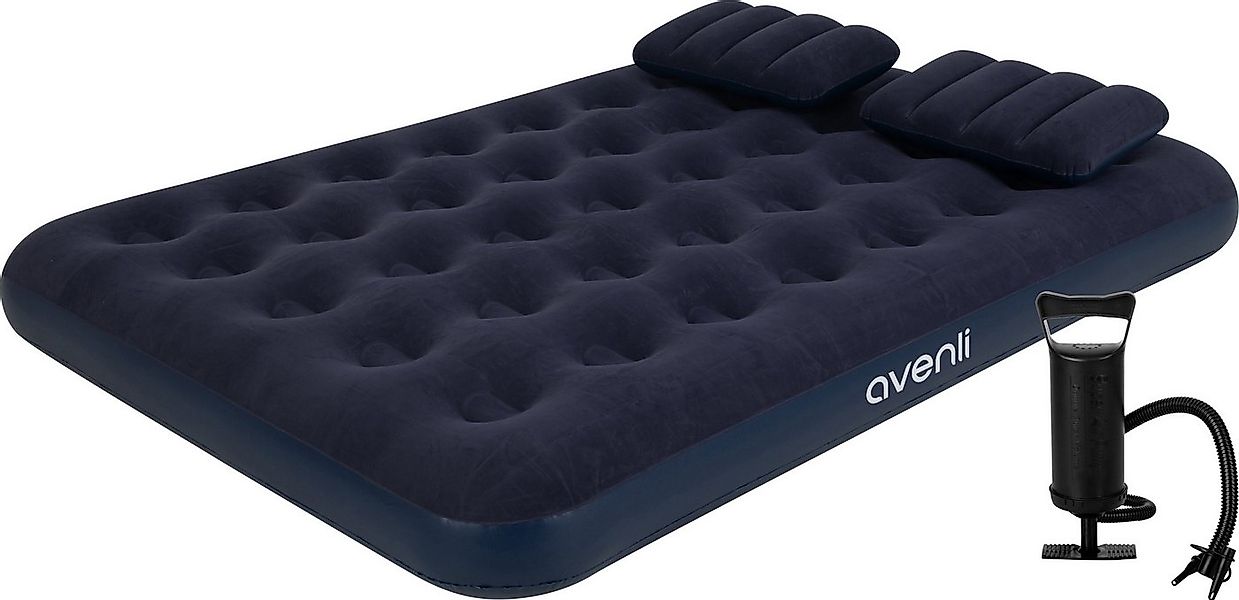 Avenli Luftbett Luftmatratze Camping 191x137x22cm mit Pumpe, (Gästebett Mat günstig online kaufen