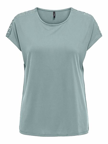ONLY Kurzarmshirt "ONLFREE LIFE CAPSLEEVE LACE TOP JRS" günstig online kaufen
