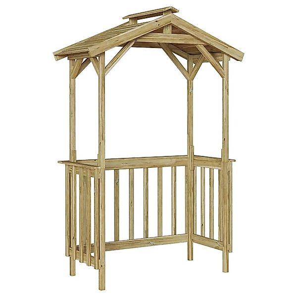 vidaXL Gartenhaus Grillhütte Braun 133,5 x günstig online kaufen