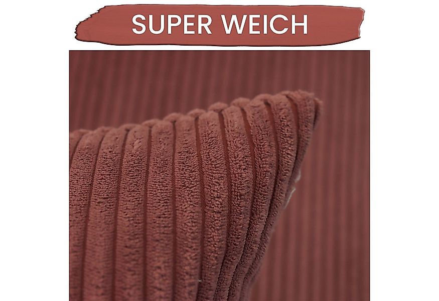 Amilian Dekokissen mit Füllung und Kissenbezug - 2er Set - Kissen, Zierkiss günstig online kaufen