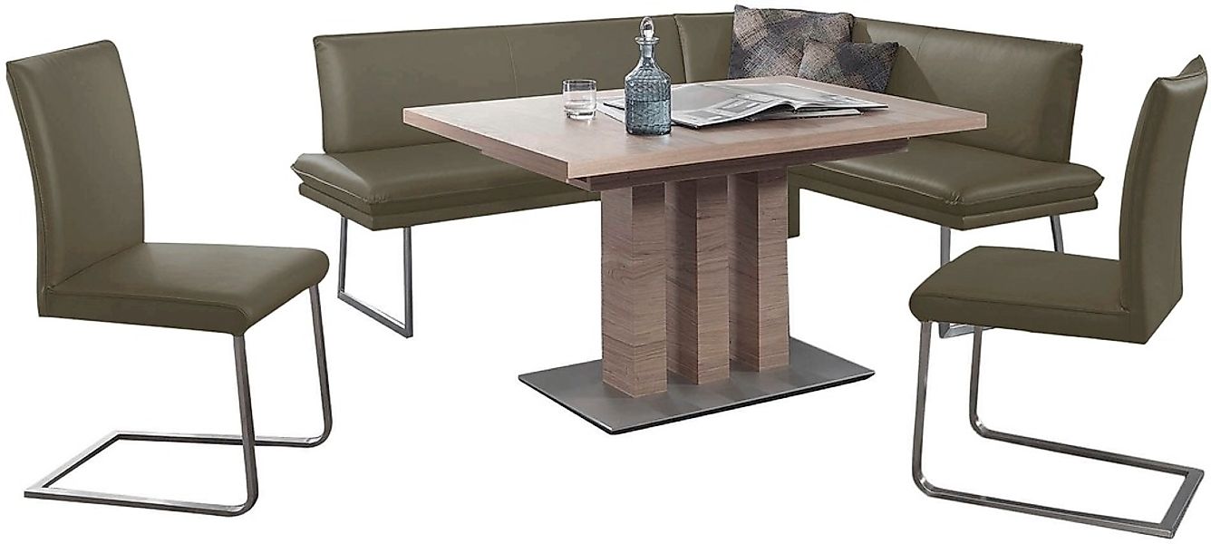 K+W Komfort & Wohnen Essgruppe "Santos III" 4 Stk. tlg. gepolsterte Eckbank günstig online kaufen