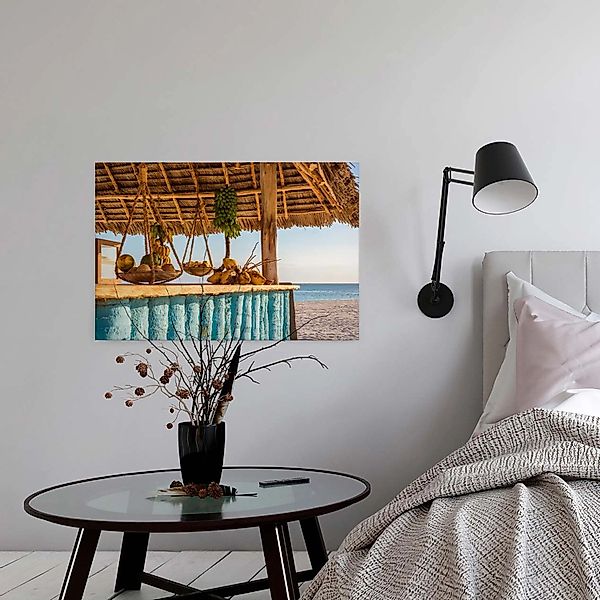 A.S. Création Leinwandbild "Beach Bar" Gemälde  Kunst 1 Stk. tlg. Strandbar günstig online kaufen