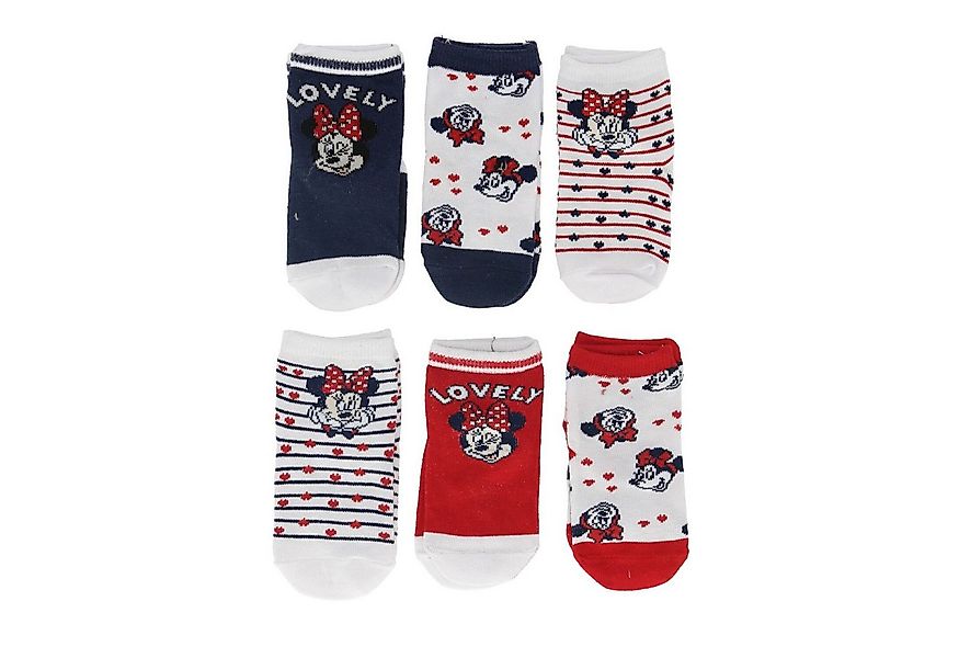 Disney Minnie Mouse Socken Disney Minnie Mouse Socken Set 3er-Pack Baumwoll günstig online kaufen