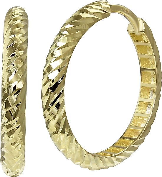 GoldDream Paar Creolen GoldDream Creole Cut günstig online kaufen