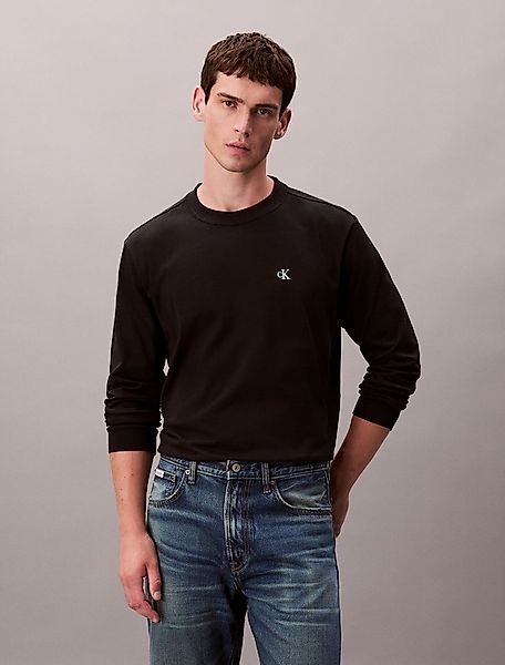 Calvin Klein Jeans Langarmshirt LS EASY MONOGRAM TEE Mit Rundhalsausschnitt günstig online kaufen