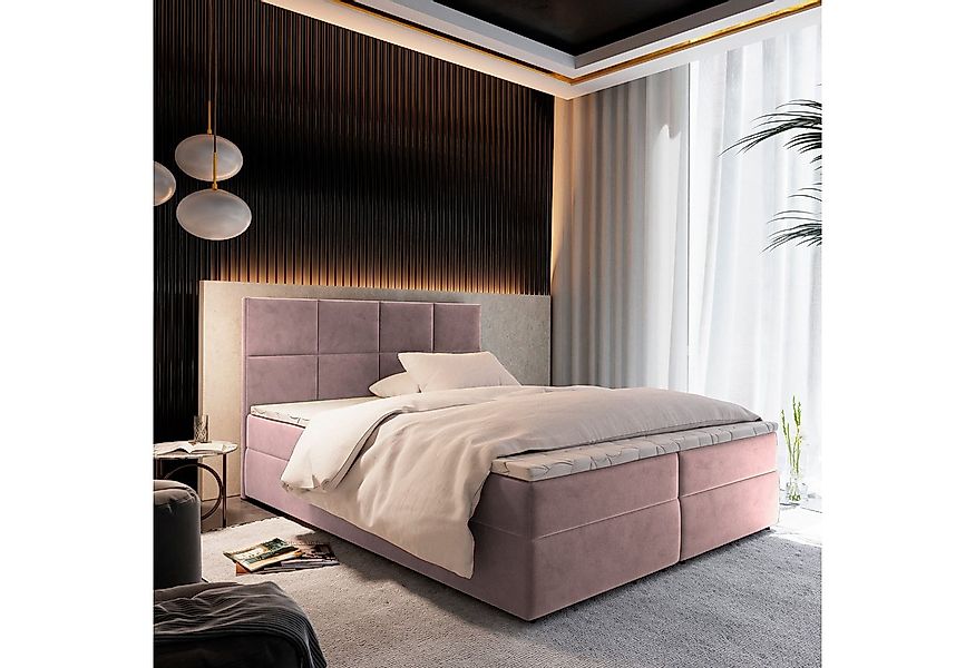 Masseno Boxbett LENA 140x200 cm mit Bonell Matratze und Topper günstig online kaufen