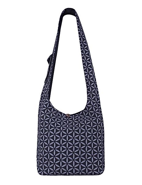 Vishes Shopper Umhängetasche Schultertasche Facetten Blumen, günstig online kaufen