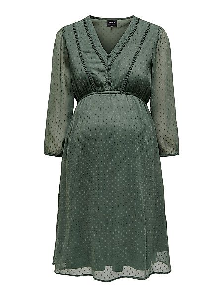 ONLY Mama 3/4-arm- Kleid Damen Grün günstig online kaufen