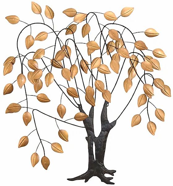 HOFMANN LIVING AND MORE Wanddekoobjekt »Wanddekoration« Baum aus Metall, Tr günstig online kaufen