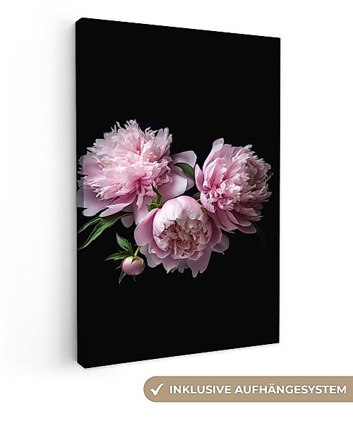 OneMillionCanvasses® Leinwandbild Pfingstrose - Rosa - günstig online kaufen