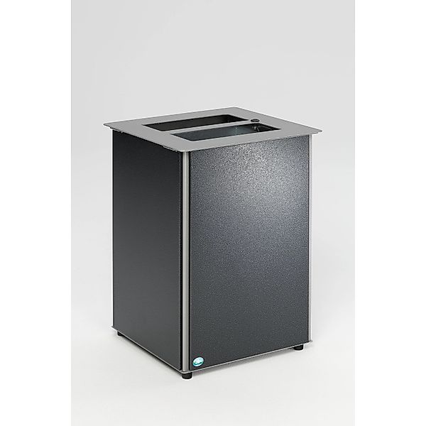 PROREGAL Robuster Abfallsammler Mit Deckel Aufklappbar 80 Liter HxBxT 73 x günstig online kaufen