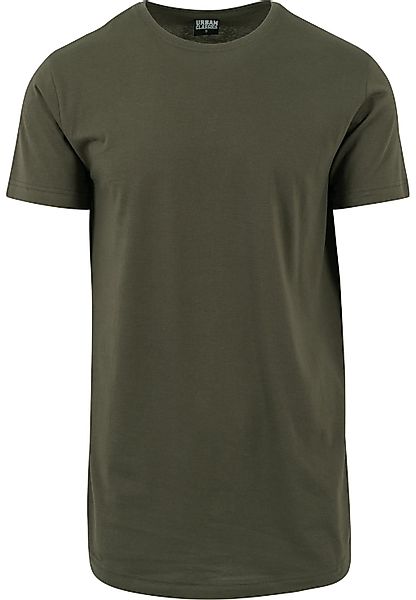 URBAN CLASSICS Kurzarmshirt "Urban Classics Herren Shaped Long Tee", (1 tlg günstig online kaufen