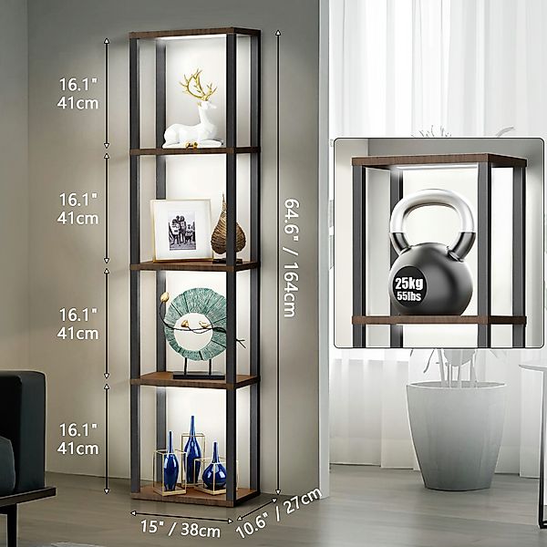 XERSEK LED Stehlampe Dimmbar 164cm Bücherregal günstig online kaufen