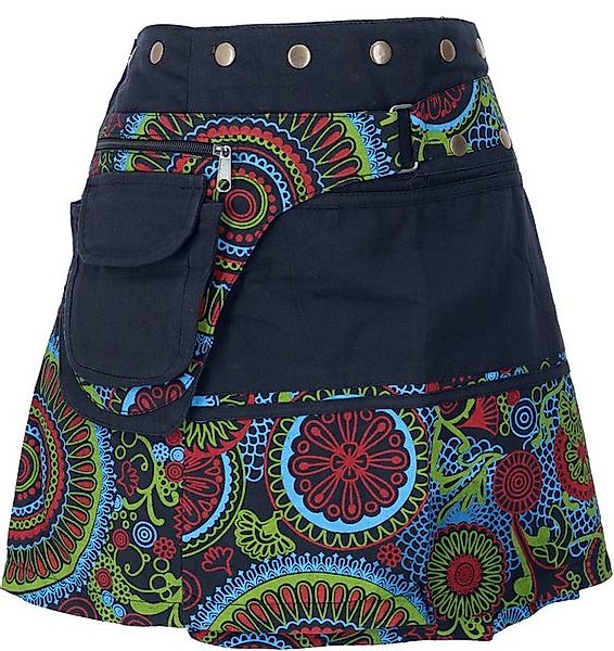 Guru-Shop Minirock Wickelrock, kurzer Rock, Cacheur, günstig online kaufen