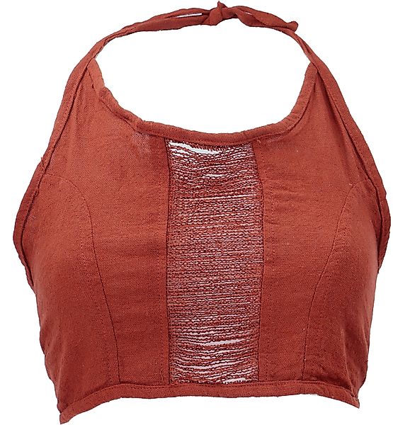 Guru-Shop T-Shirt Goa Top, Psytrance Neckholder günstig online kaufen