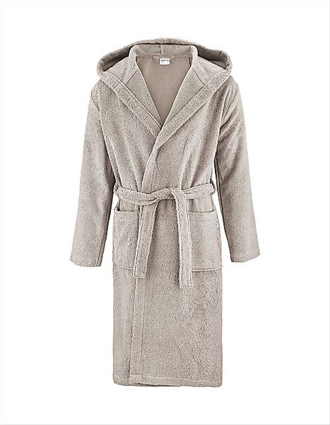 Herzbach Home Bademantel, knieumspielend, Baumwollmischung, mit Kapuze, Sch günstig online kaufen