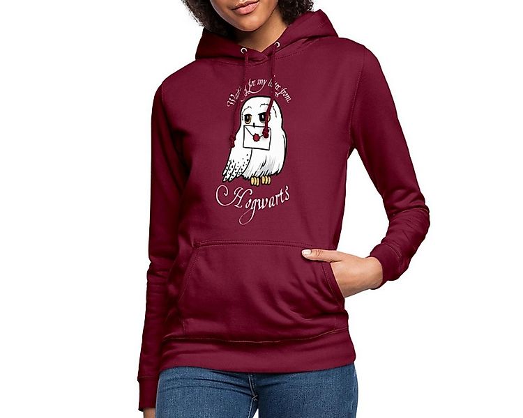 Spreadshirt Hoodie Harry Potter Hedwig Brief Damen Hoodie (1-tlg) günstig online kaufen