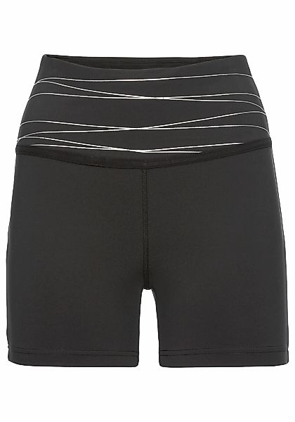 Vivance active Shorts Sportshorts mit breiten Bündchen und Druck günstig online kaufen
