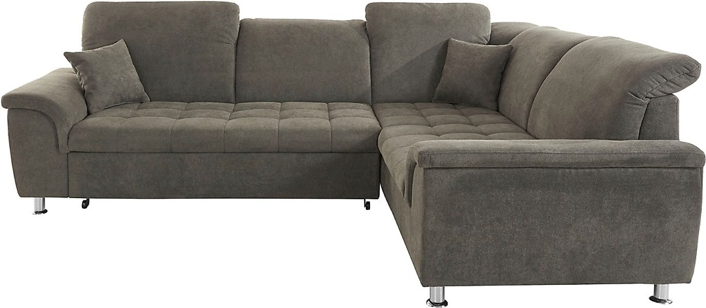 DOMO collection Ecksofa »Franzi L-Form«, wahlweise mit Kopfteilverstellung günstig online kaufen