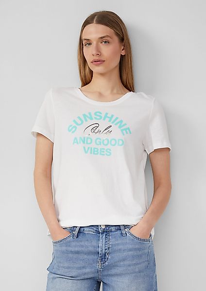 s.Oliver Shirttop Jersey-T-Shirt mit Frontprint günstig online kaufen