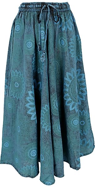 Guru-Shop Minirock Langer Boho Rock, stonewash günstig online kaufen