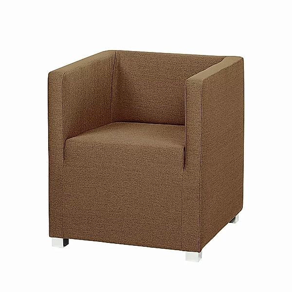 home24 mooved Sessel Carmen Goldbraun Webstoff 63x71x64 cm (BxHxT) günstig online kaufen