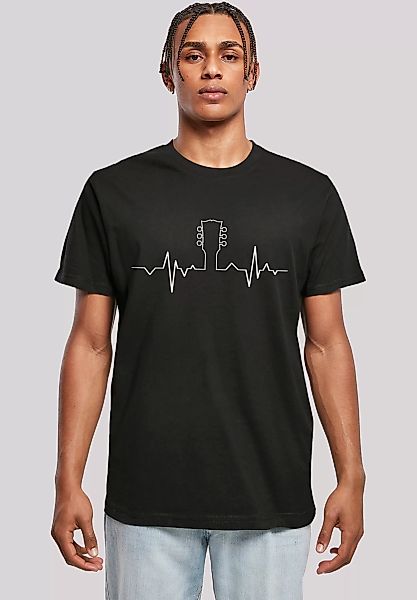 F4NT4STIC T-Shirt "Gitarre Herzschlag design", Premium Qualität günstig online kaufen