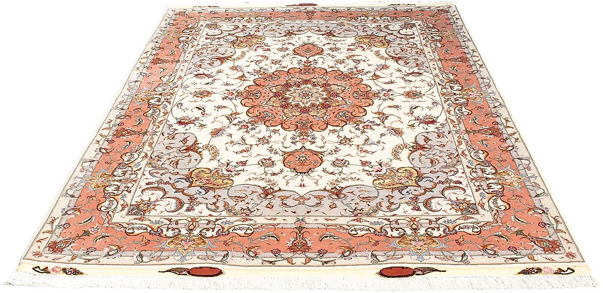 morgenland Orientteppich »Perser - Täbriz - Royal - 196 x 153 cm - beige«, günstig online kaufen