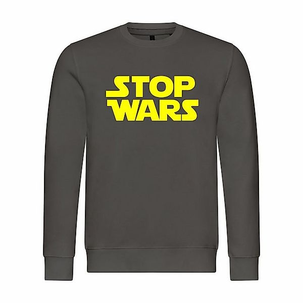 deinshirt Rundhalspullover Herren Pullover Stop Wars Mit Print Motiv, Grafi günstig online kaufen