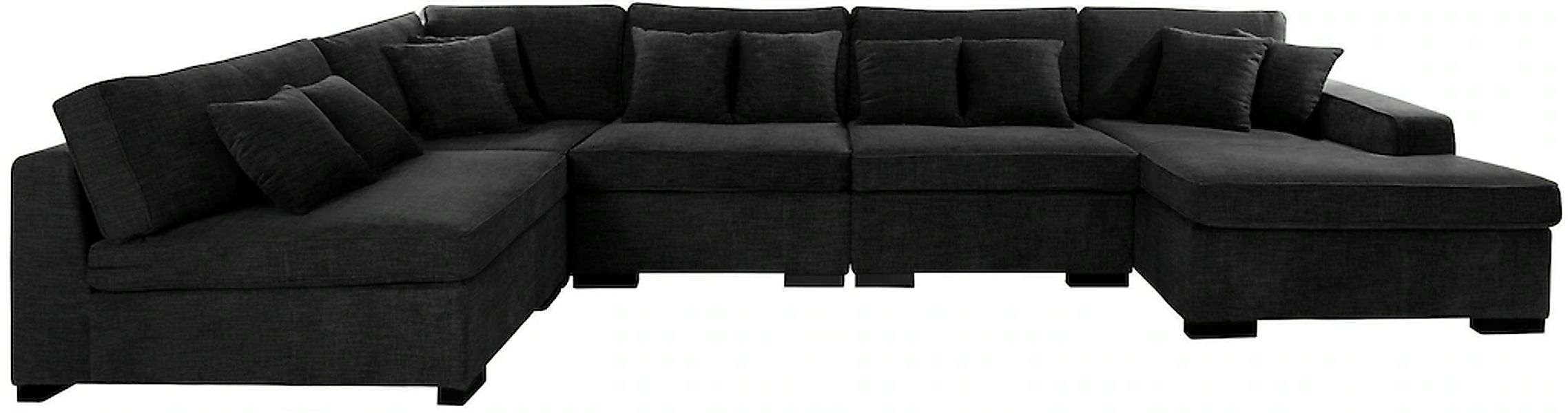 Home affaire Wohnlandschaft "Skara U-Form", Lounge-Sofa mit Federkernpolste günstig online kaufen