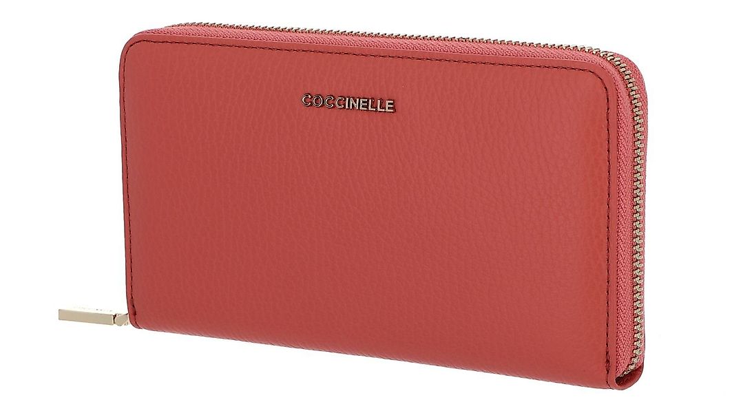COCCINELLE Geldbörse Metallic Soft, aus echtem günstig online kaufen