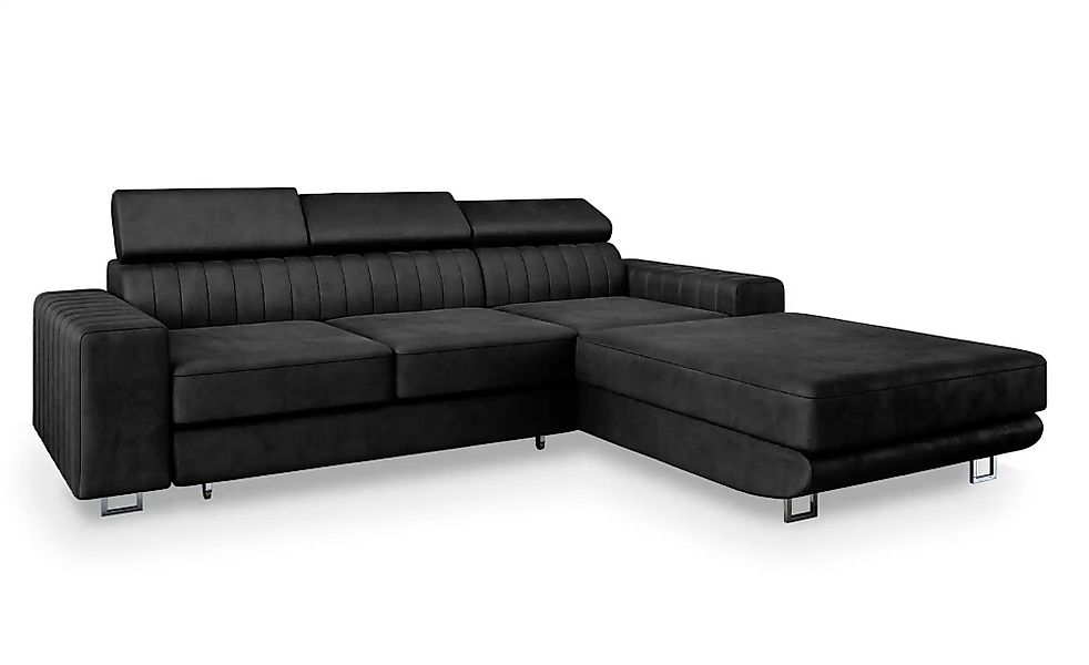 MASSENO Ecksofa  Noto ¦ schwarz ¦ Maße (cm): B: 267 H: 89 Polstermöbel > So günstig online kaufen