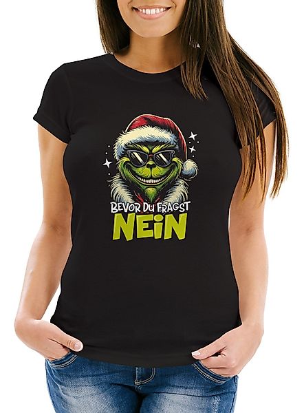 MoonWorks Print-Shirt Weihnachtsshirt Damen Spruch T-Shirt günstig online kaufen