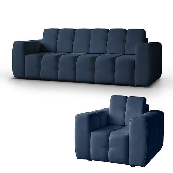 MOEBLO Polstergarnitur Tantalia + Hocker/Sessel, (Stilvolles Polstermöbel-S günstig online kaufen