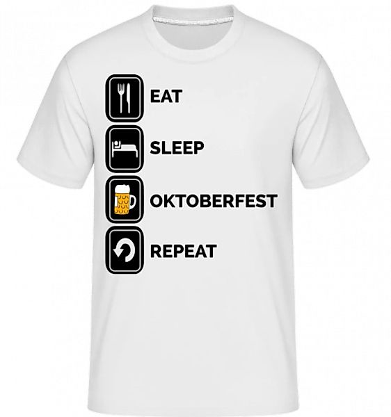 Eat Sleep Oktoberfest Repeat · Shirtinator Männer T-Shirt günstig online kaufen