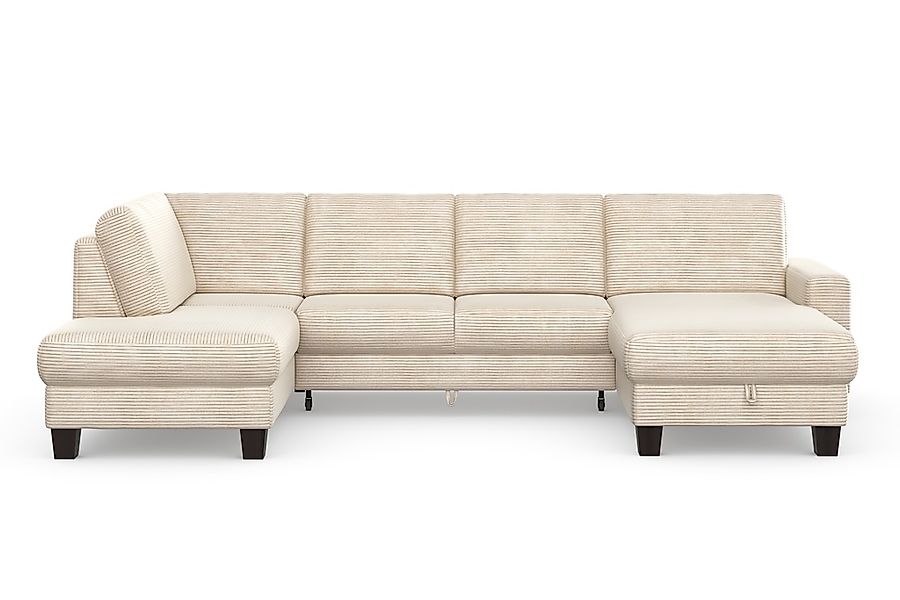 Home affaire Wohnlandschaft "Summer U-Form" mit oder ohne Bettfunktion und günstig online kaufen