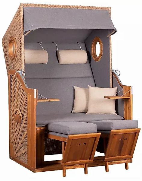 FSC® Strandkorb Trend 45 PE walnut Dessin 751 günstig online kaufen