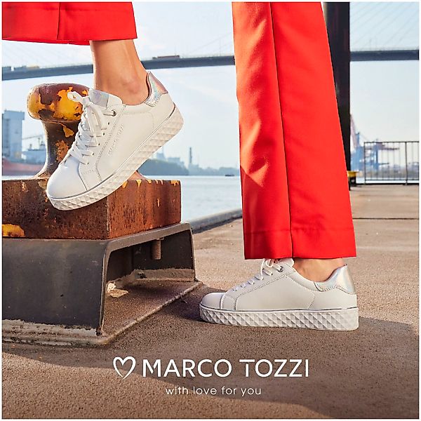 MARCO TOZZI Plateausneaker mit tollen Metallic-Details, günstig online kaufen