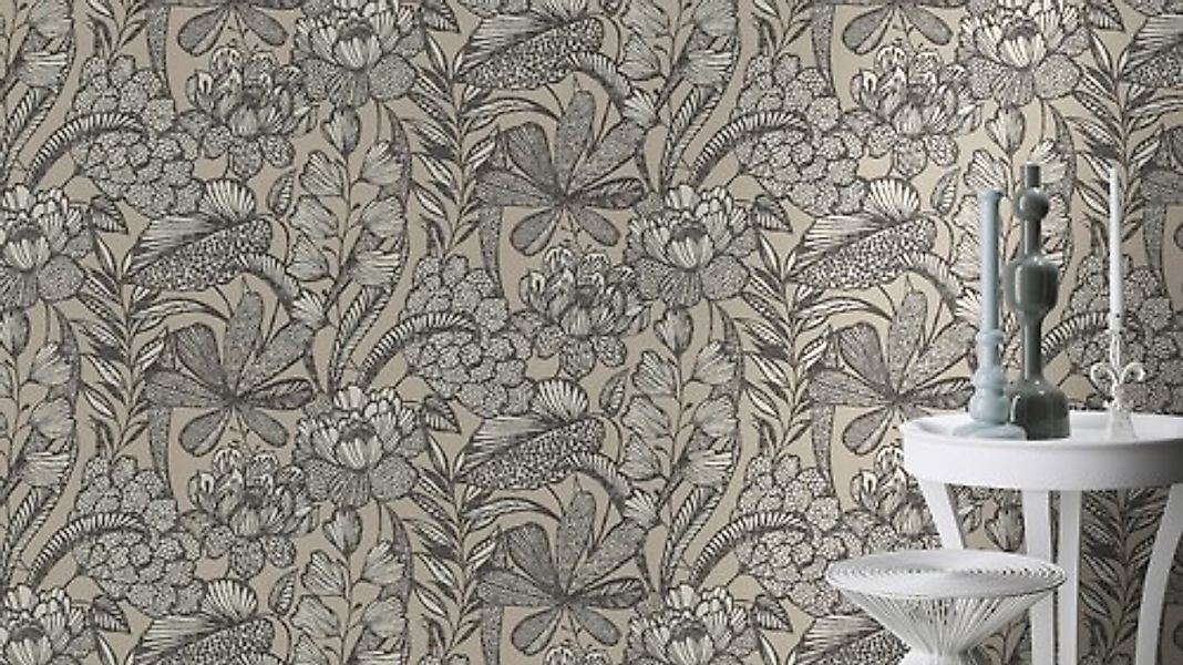 Rasch Vliestapete »Vliestapete Lirirco 555332«, botanisch günstig online kaufen