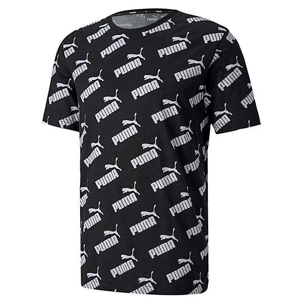 Puma Amplified Allover Print Kurzarm T-shirt L Puma Black günstig online kaufen