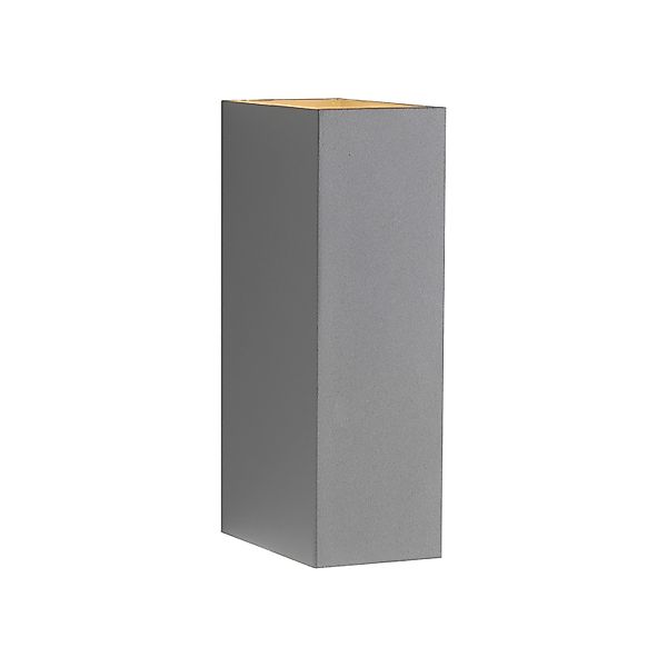 Paul Neuhaus LED-Wandleuchte Block Grau 16 cm x 8 cm x 5 cm günstig online kaufen