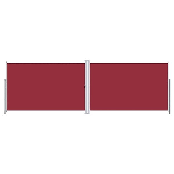 furnicato Seitenmarkise Ausziehbar Rot 220x600 cm günstig online kaufen