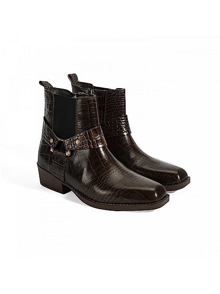 Desa Damen-Ankle-Boots – Obermaterial aus Leder, elastische Schnürsenkel, S günstig online kaufen