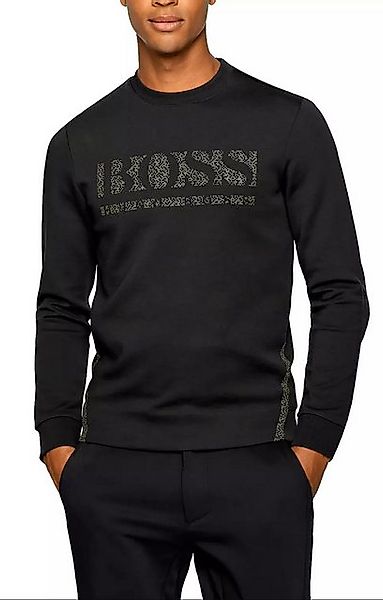 BOSS Sweatshirt Salbo Iconic Pixel-Print auf der Brust, pixelierte Seitenst günstig online kaufen