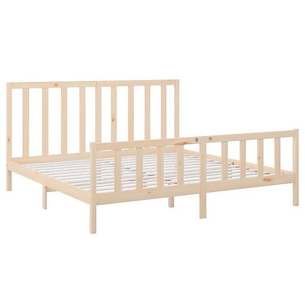 vidaXL Bettgestell Massivholzbett Kiefer 200x200 cm Bett Bettgestell Doppel günstig online kaufen