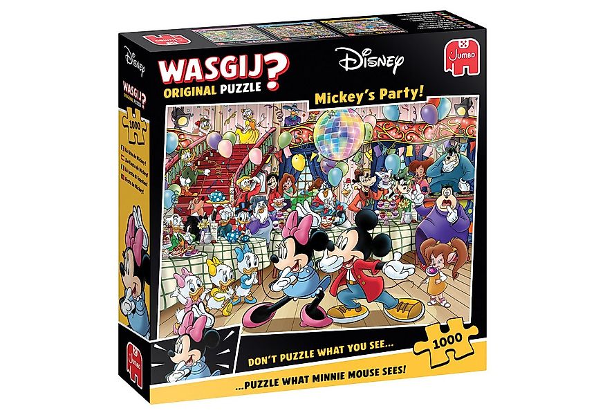 Jumbo Spiele Puzzle Wasgij Original, Disney Mickeys Party, 1000 Teile Puzzl günstig online kaufen