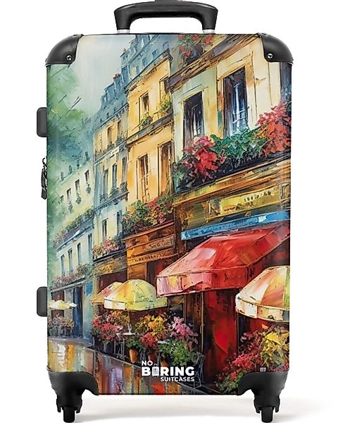 NoBoringSuitcases.com© Hartschalen-Trolley Straße - Ölgemälde - günstig online kaufen