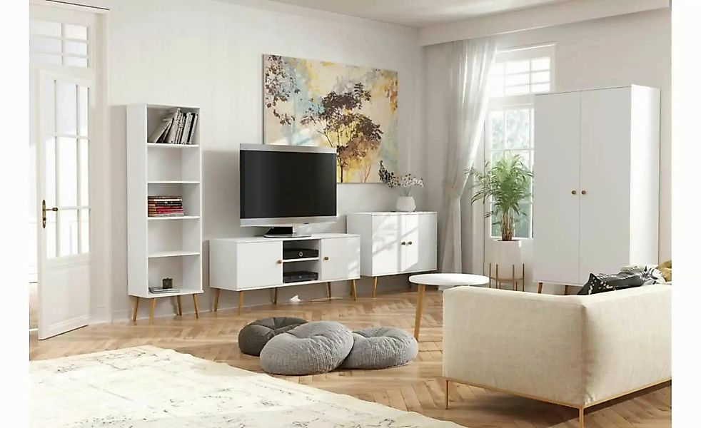 Bücherregal   ¦ weiß ¦ Maße (cm): B: 46 H: 180 Regale > Bücherregale - Höff günstig online kaufen