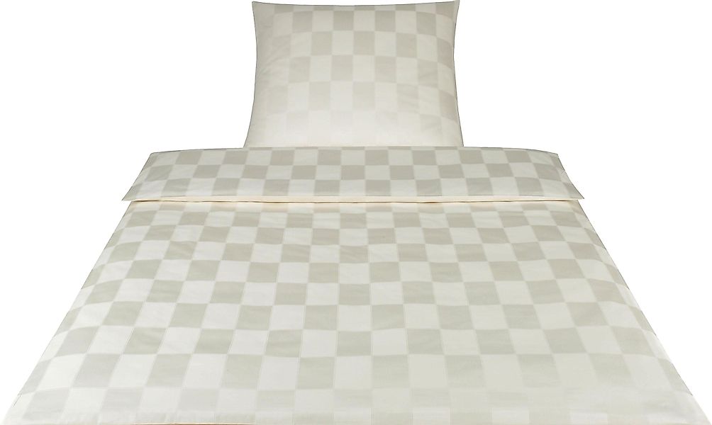 Elegante Bettwäsche "Courage" 2 Stk. tlg. im modernen Karodesign günstig online kaufen